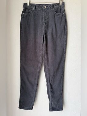 Urban Outfitters BDG Black Charcoal Corduroy Mom Pants Womens Size 27 High Rise